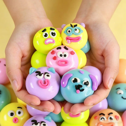 Smushers Squishy Cutie Toy - Multi-Sensory Stress Relief Dog Face Swap, Soft and Moldable Anxiety Relief, Safe Maltose Material, Portable Party Favors