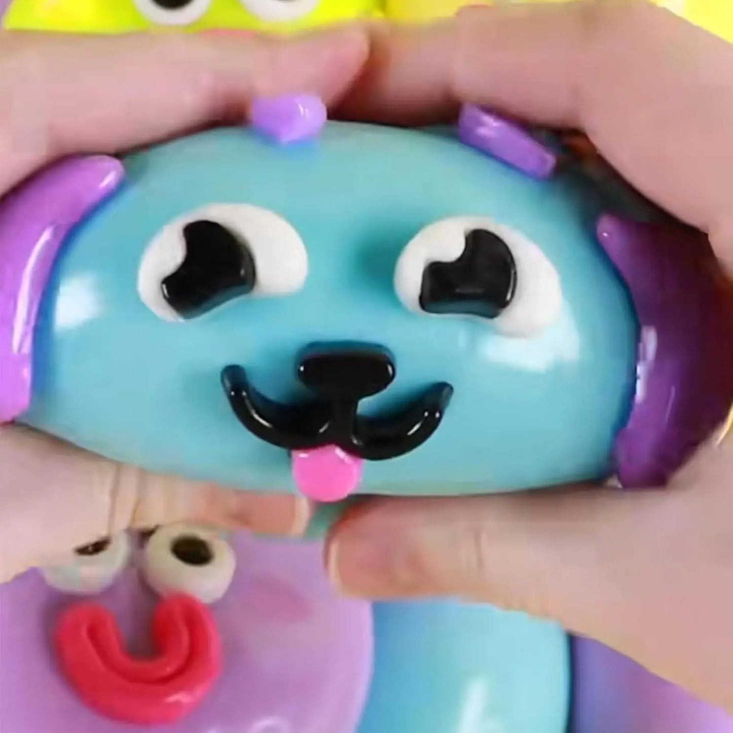 Smushers Squishy Cutie Toy - Multi-Sensory Stress Relief Dog Face Swap, Soft and Moldable Anxiety Relief, Safe Maltose Material, Portable Party Favors