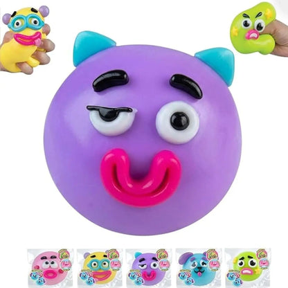 Smushers Squishy Cutie Toy - Multi-Sensory Stress Relief Dog Face Swap, Soft and Moldable Anxiety Relief, Safe Maltose Material, Portable Party Favors