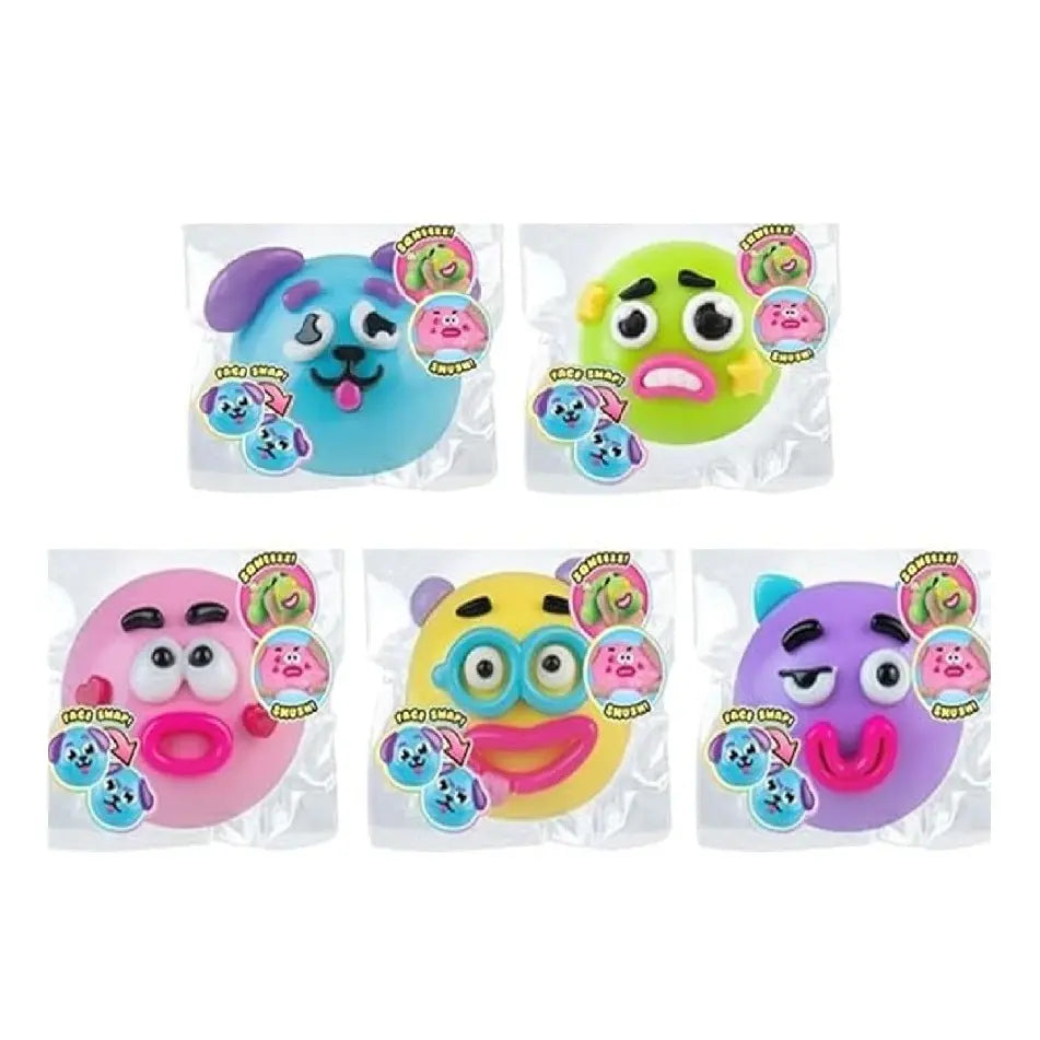 Smushers Squishy Cutie Toy - Multi-Sensory Stress Relief Dog Face Swap, Soft and Moldable Anxiety Relief, Safe Maltose Material, Portable Party Favors