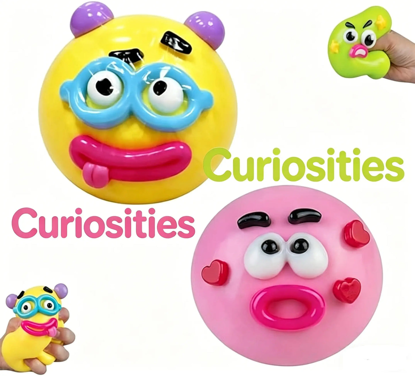 Smushers Squishy Cutie Toy - Multi-Sensory Stress Relief Dog Face Swap, Soft and Moldable Anxiety Relief, Safe Maltose Material, Portable Party Favors