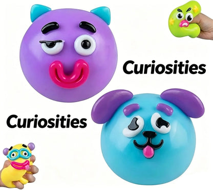 Smushers Squishy Cutie Toy - Multi-Sensory Stress Relief Dog Face Swap, Soft and Moldable Anxiety Relief, Safe Maltose Material, Portable Party Favors