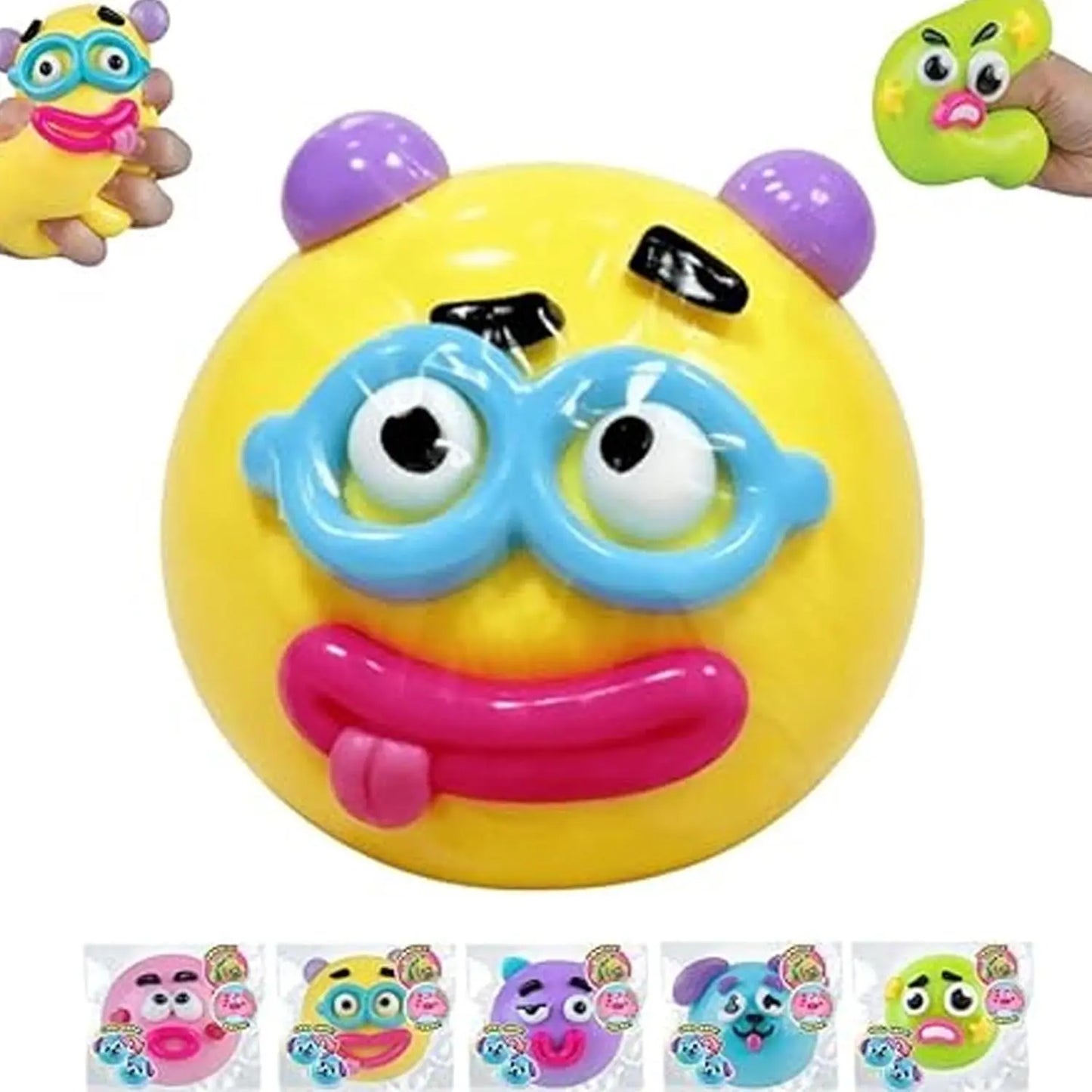 Smushers Squishy Cutie Toy - Multi-Sensory Stress Relief Dog Face Swap, Soft and Moldable Anxiety Relief, Safe Maltose Material, Portable Party Favors